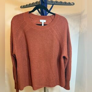 Jessica Simpson Warm Terracotta Crew Neck Sweater
